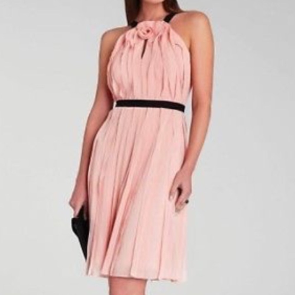 BCBGMAXAZRIA Sleeveless Ruffle Dress